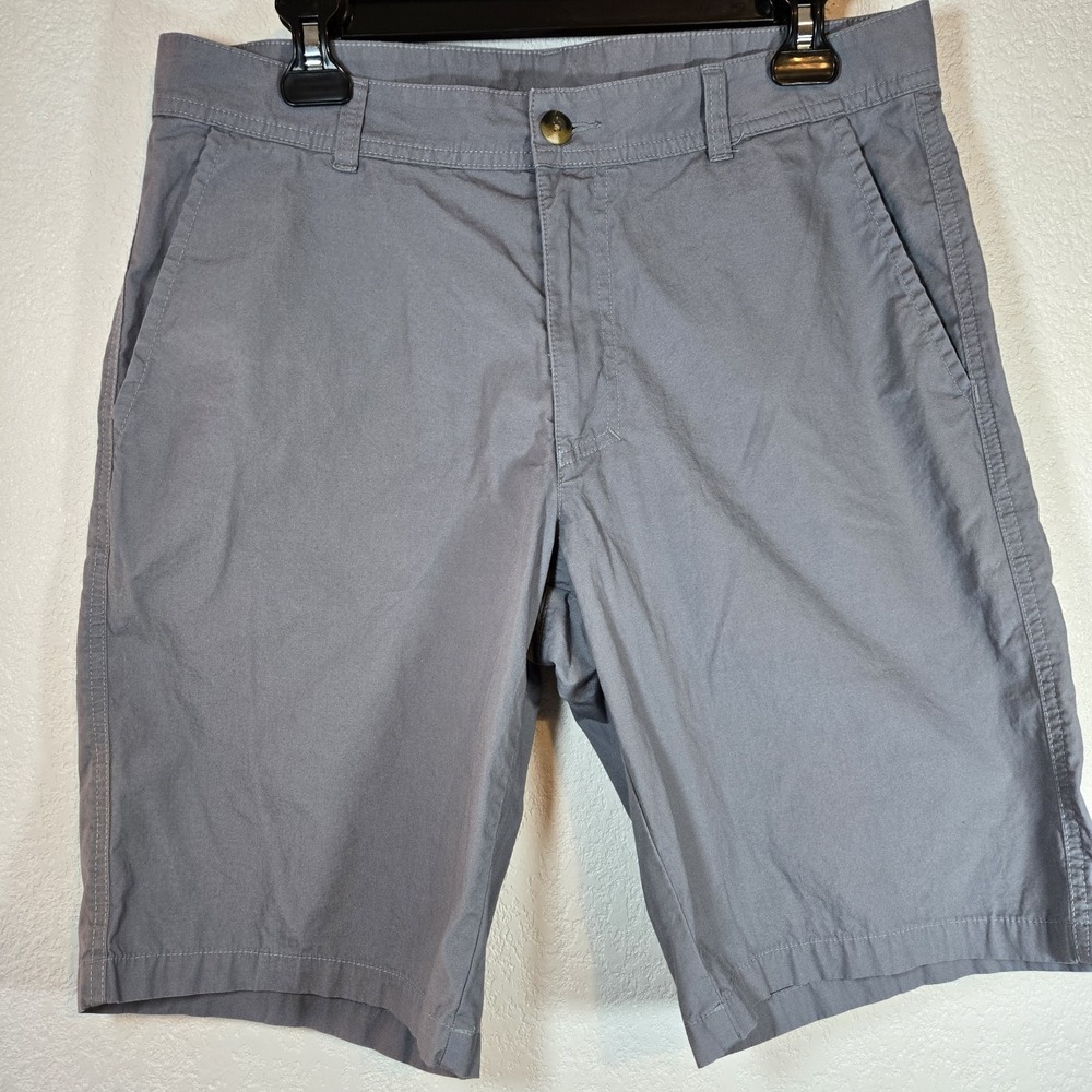 Columbia Sportswear Men's Gray Chino Golf Shorts Size 32W 10" Inseam Casual...